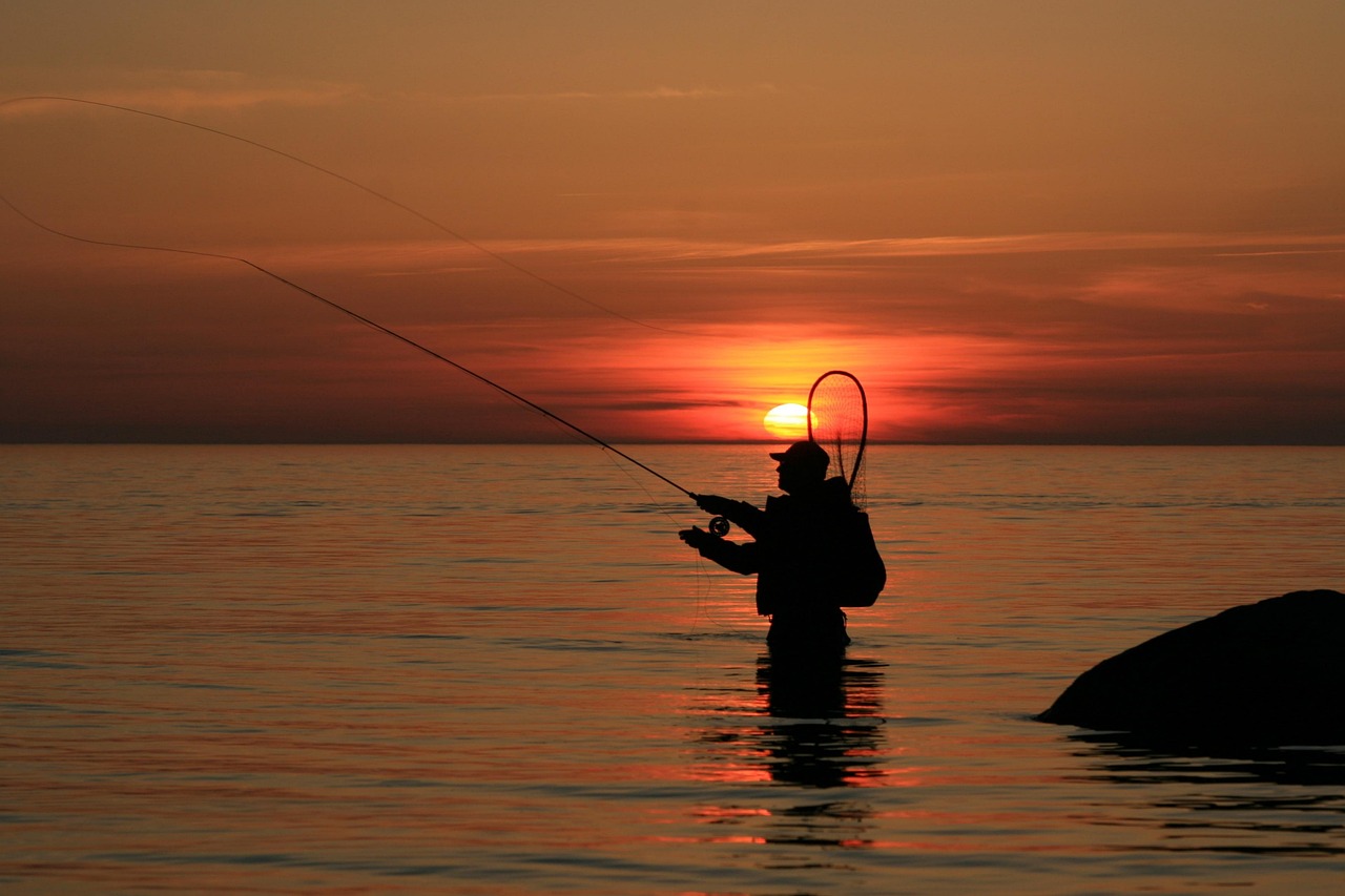 nc-fishing-in-willmington-sunset-surf