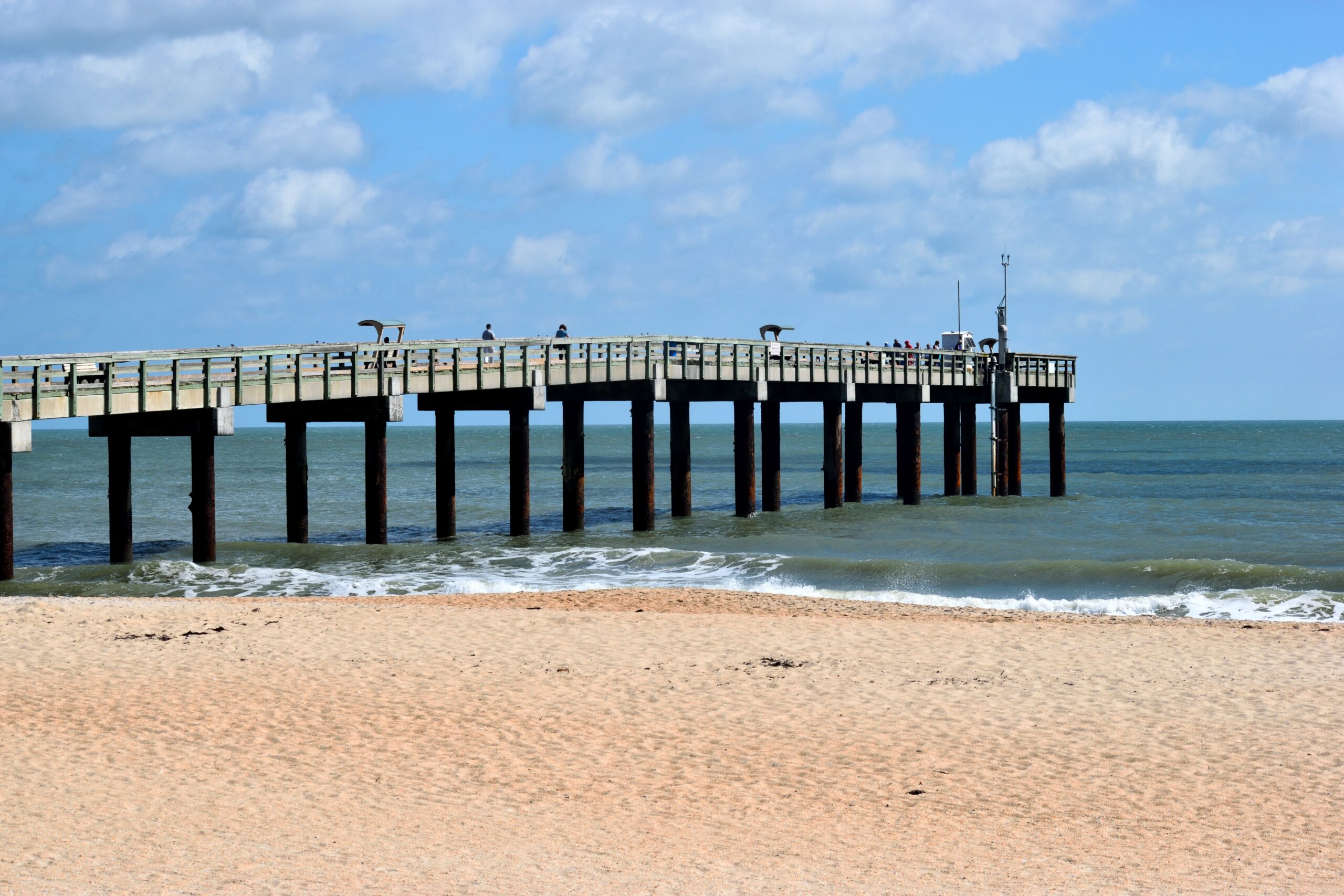 Pier fishing in Ocean Isle Beach NC for red drum bluefish and flounder