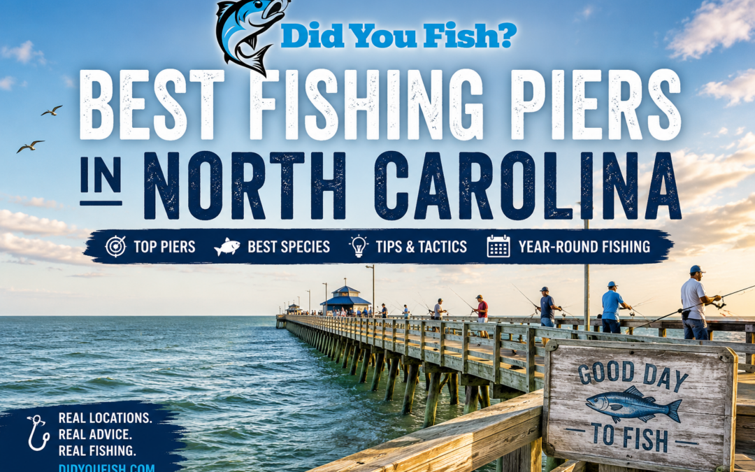Anglers fishing from one of the best fishing piers in North Carolina