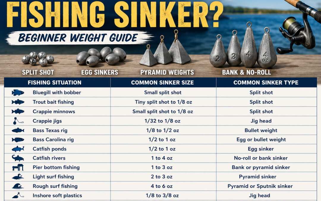 What Size Sinker Should You Use for Fishing?
